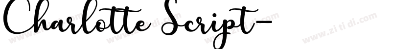 Charlotte Script字体转换